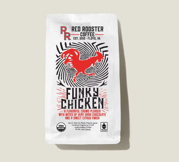 RED ROOSTER COFFEE Co- Organic Funky Chicken in Whole Bean